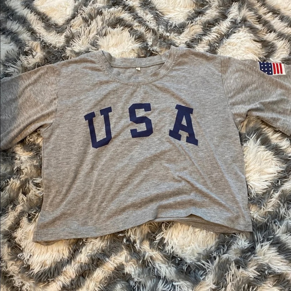 USA CROP TEE